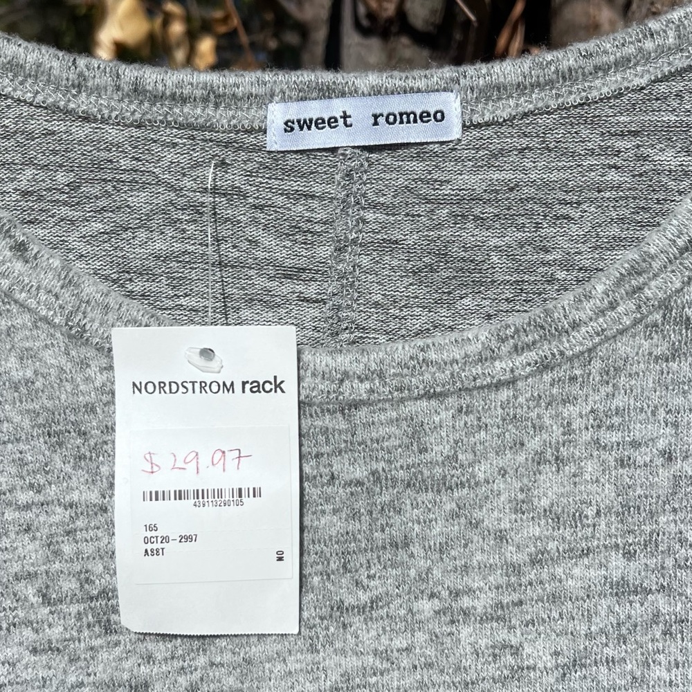NWT Sweet Romeo Gray Sweater - Picture 3 of 8